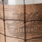Botella Envejecida de Vidrio Georges detalle grabado etiqueta tamaño grande