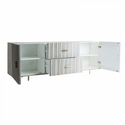 Aparador Buffet Madera de Mango Couture mueble abierto