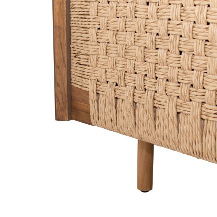 Imagen de Detalle Pata Armario Madera y Ratán Sophia