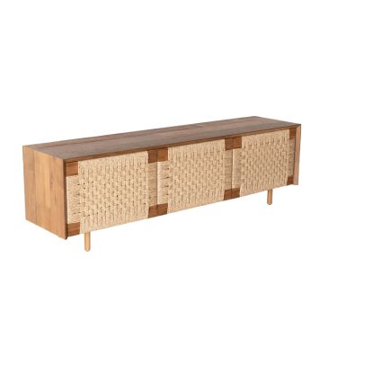 Imagen en Movimiento Mueble TV Madera y Ratán Sophia