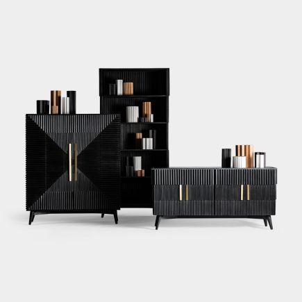 Clement Handcrafted Handle Wooden Shelf : Procomobel