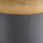 Lámpara de Sobremesa Moderna Brun borde inferior de la pantalla dorada