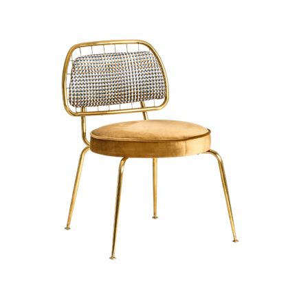 Lagarde Mustard Steel Chair | Procomobel