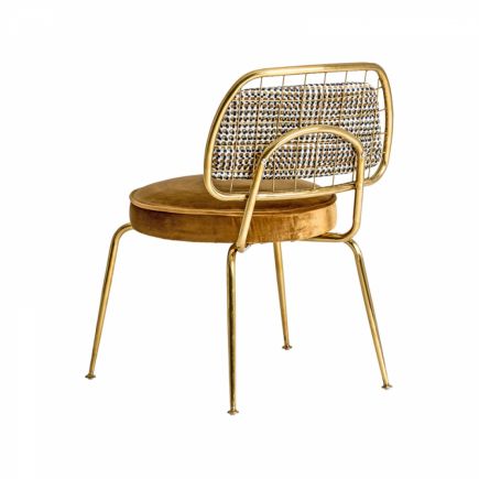 Lagarde Mustard Steel Chair | Procomobel