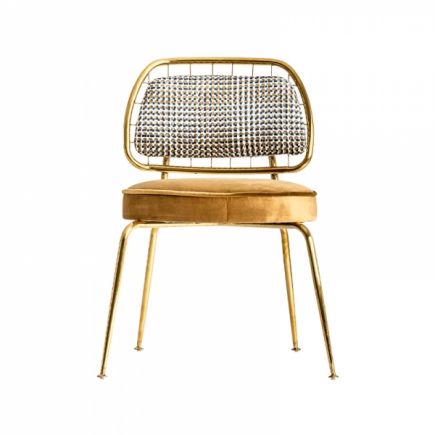 Lagarde Mustard Steel Chair | Procomobel
