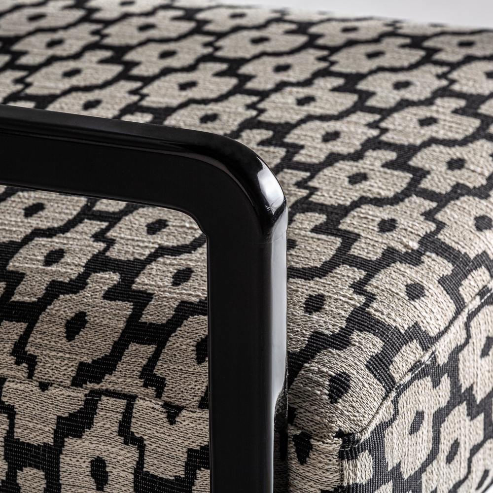 Rubber Wood Armchair 'Lombard'