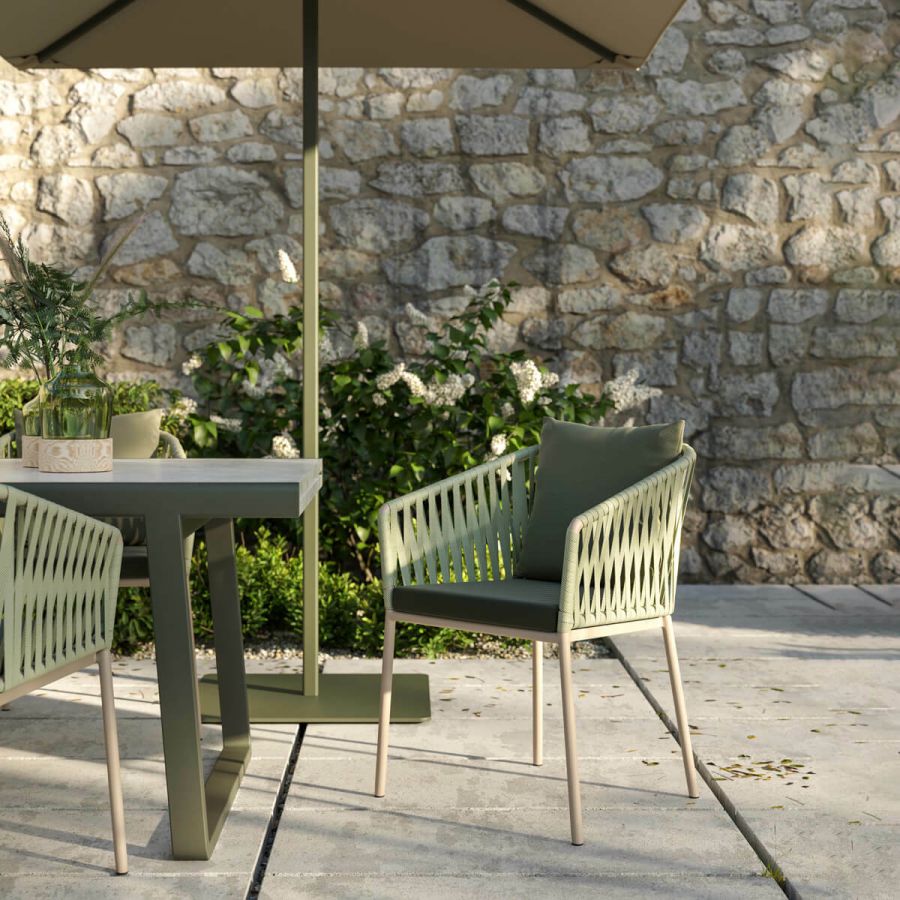 Sillón Exterior Comedor Aluminio ‘Bela Rope’