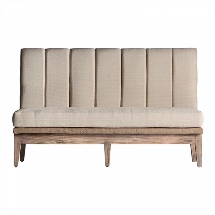 2-Seater Sofa in Teak Wood Lacombre | Procomobel