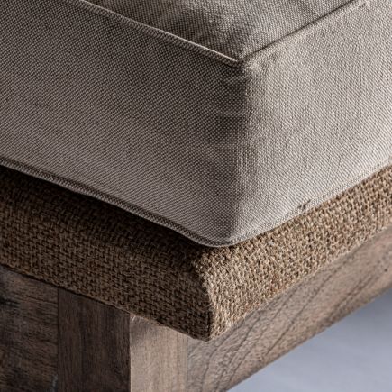 2-Seater Sofa in Teak Wood Lacombre | Procomobel