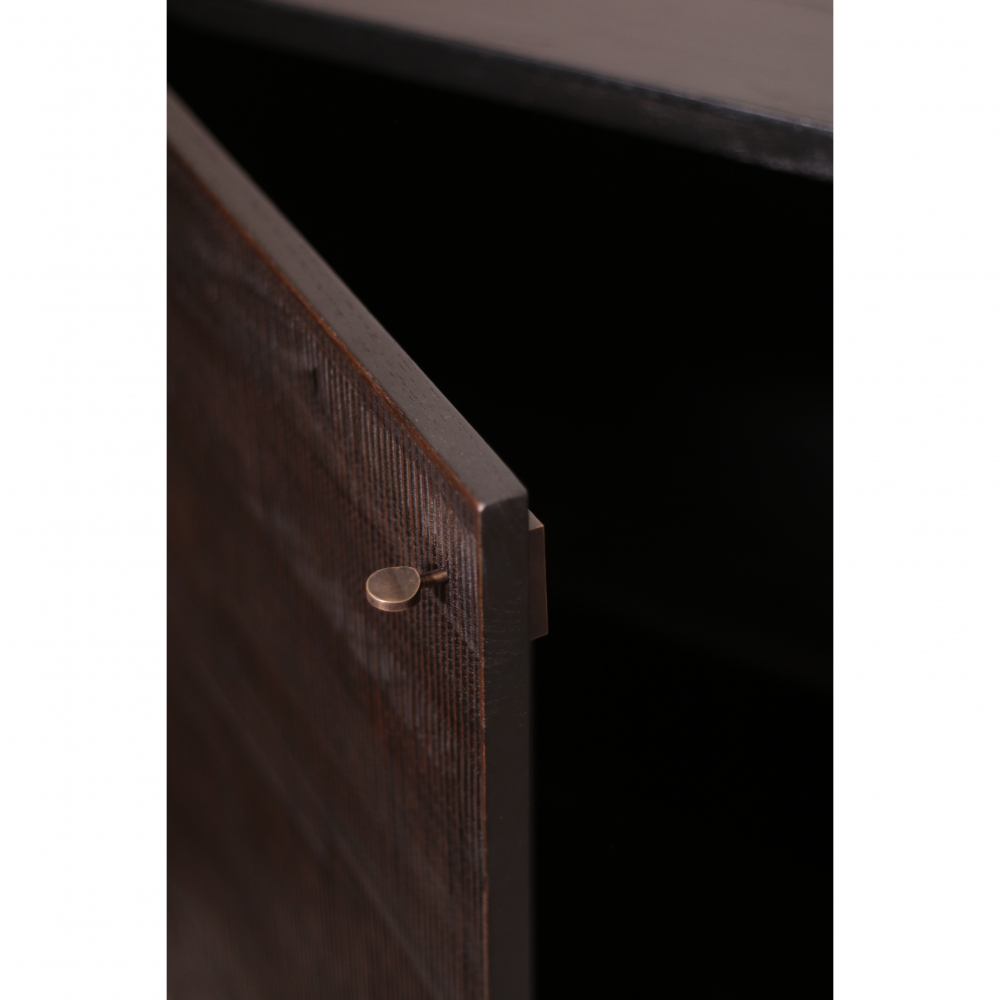Teak sideboard 'Grooves'