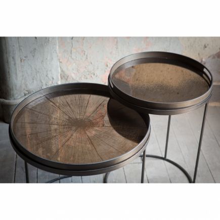 Round Tray Bronze Slice | Procomobel