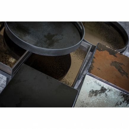 Tray with mirror Charcoal | Procomobel