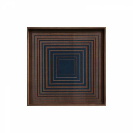 Square Ink Square Glass Tray | Procomobel