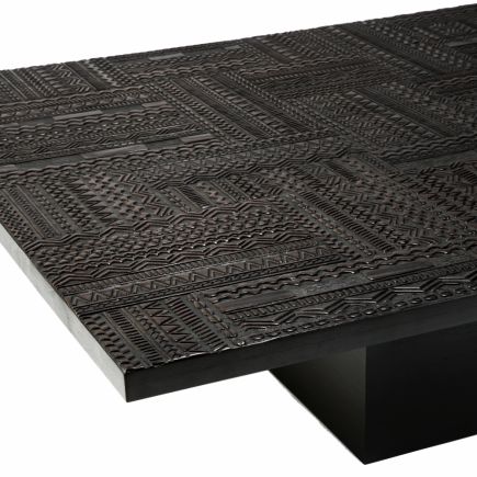 Imagen de Detalle Mesa de Centro Negra Tabwa Blok