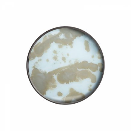 Mist Gold Organic Glass Tray | Procomobel