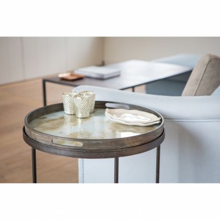 Mist Gold Organic Glass Tray | Procomobel