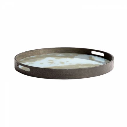 Mist Gold Organic Glass Tray | Procomobel