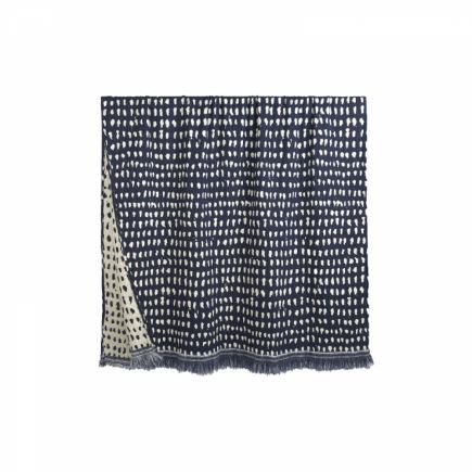 Navy Dots Blanket | Procomobel