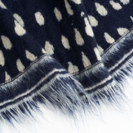 Navy Dots Blanket | Procomobel