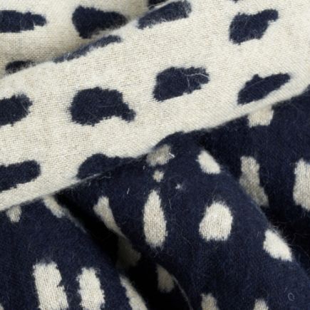 Navy Dots Blanket | Procomobel