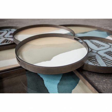 Glass Tray Sand Wabi Sabi | Procomobel