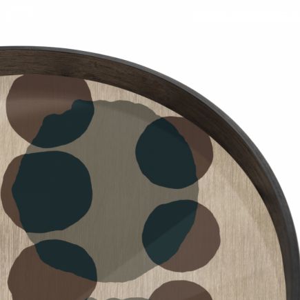 Bandeja de vidrio Slate Layered Dots