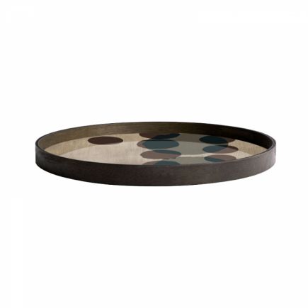 Slate Layered Dots Glass Tray : Procomobel