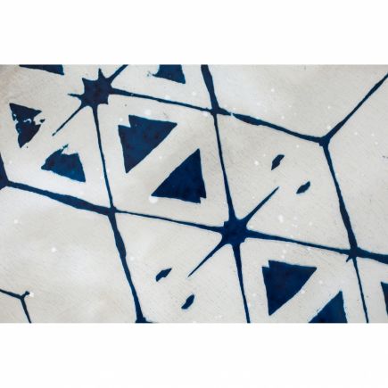 Tribal Hexagon Round Glass Tray : Procomobel
