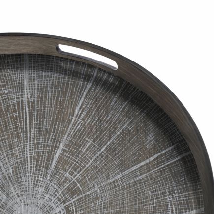 Round Wooden Tray 'White Slice' | Procomobel