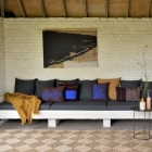 Set de cojines sobre sofa Cojín Cuadrado Tulum