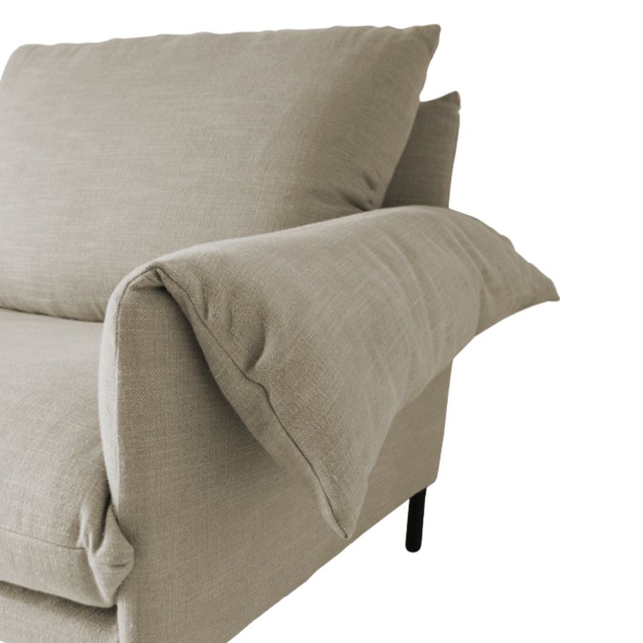 Linen 'Alpino II' Sofa with removable covers