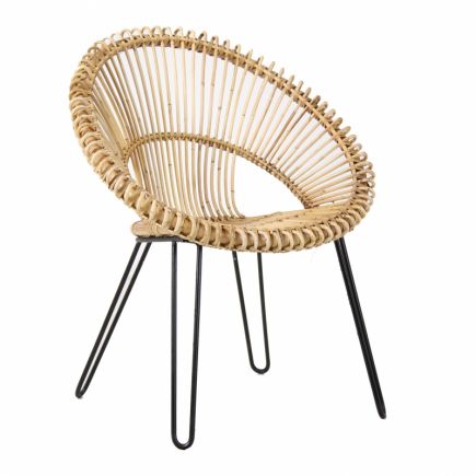 Marechal Natural Rattan Round Armchair | Procomobel