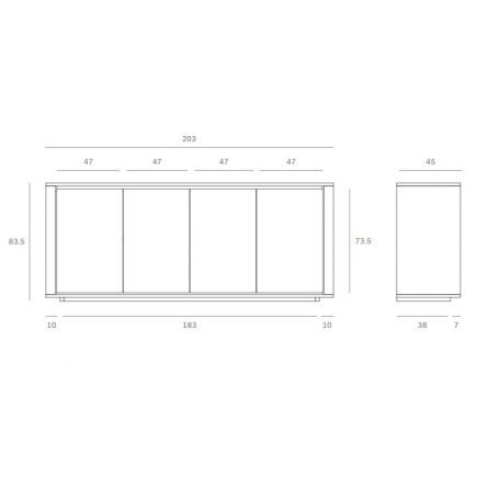 Sideboard in Shadow Oak | Procomobel