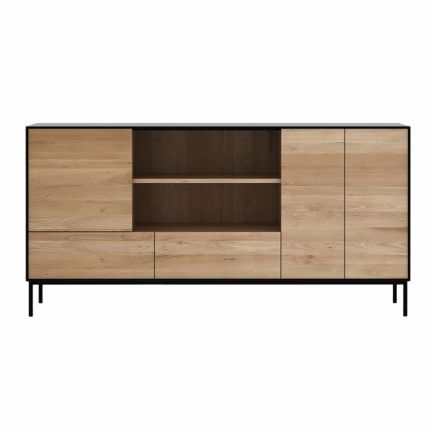 Oak Sideboard 2 Doors 3 Drawers Blackbird | Procomobel