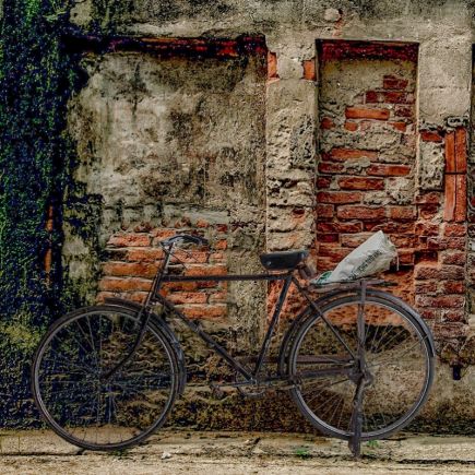 Foto ambiente de la Bicicleta Decorativa de Hierro Guillet