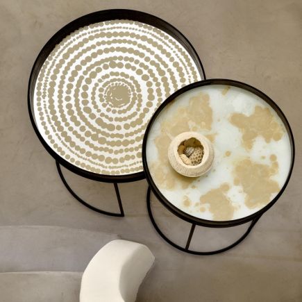 Mirror tray Gold Beads | Procomobel