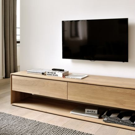 Natural Oak Wood TV Stand 'Nordic' | Procomobel