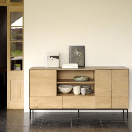 Sideboard 2 Drawers 3 Doors Whitebird : Procomobel