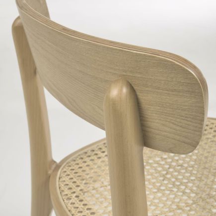 Imagen de Detalle Silla Madera Ratán ‘Romane’