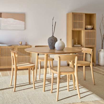 Silla Madera Ratán ‘Romane’ foto salón