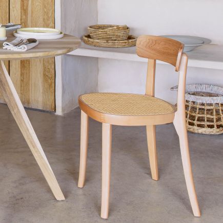 Silla Madera Ratán ‘Romane’ en estancoia