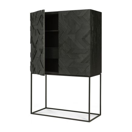 Puerta Armario Teca Negra Graphic