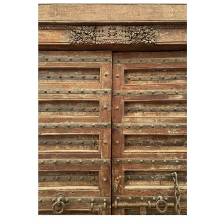 Imagen de Detalle Puerta Antigua Nogal Tallada Tista
