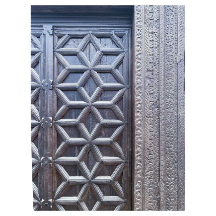  Puerta Antigua Arábigo Vista Detalle Lateral