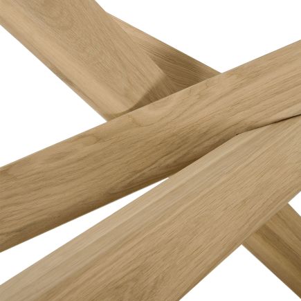 Imagen de Detalle Patas Mesa Comedor Rectangular Mikado Roble