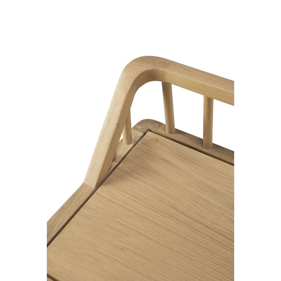 Spindle' Solid Wood Bench