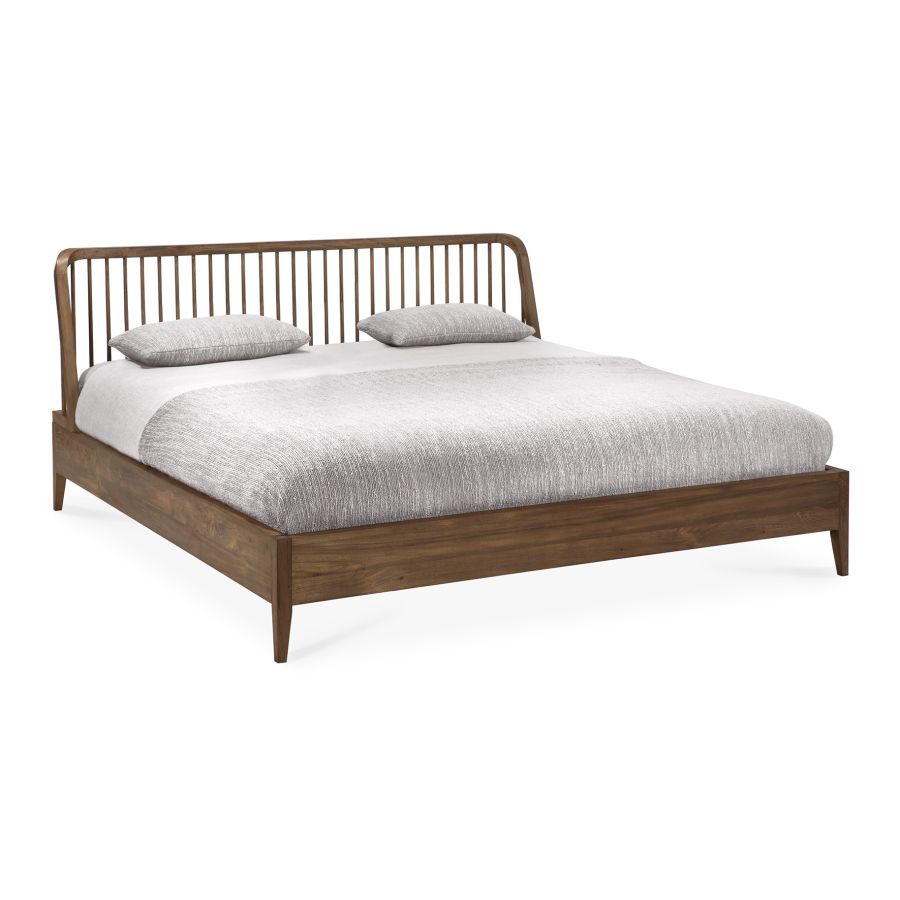 Double Bed with 'Spindle' Headboard