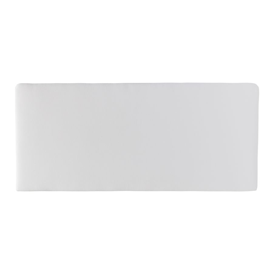 Vista Frontal Cabecero Tapizado Blanco ‘Eli’