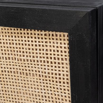 Mesita de Noche Madera Negra ‘Finley’