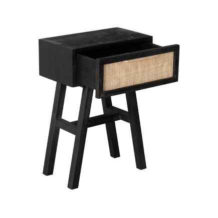 Mesita de Noche Madera Negra ‘Finley’